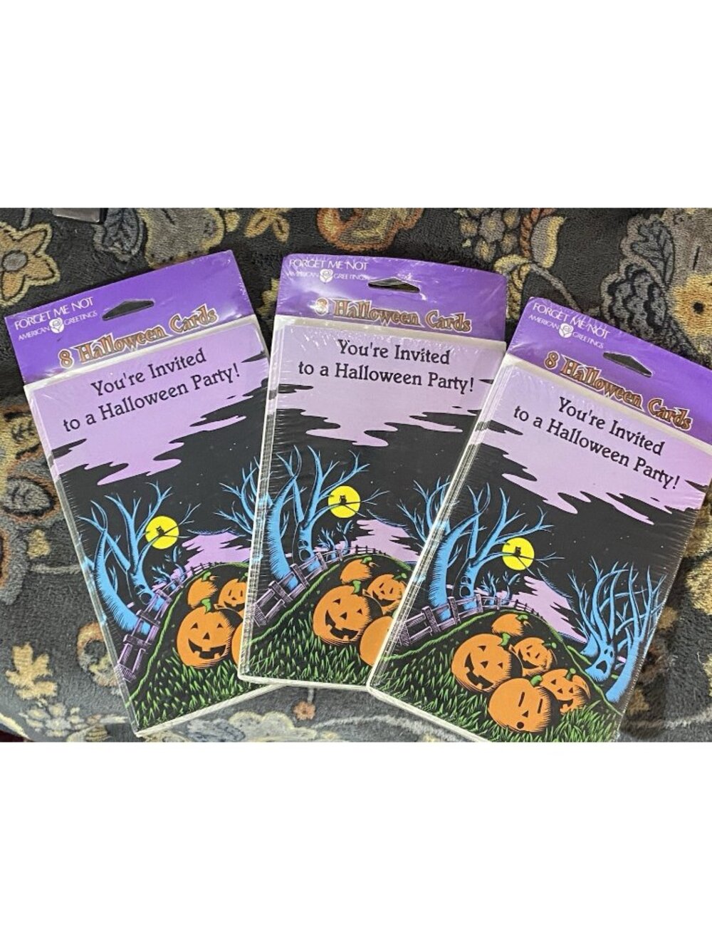 Vintage Halloween Party Invitations By American Greetings Sealed Set Of 24